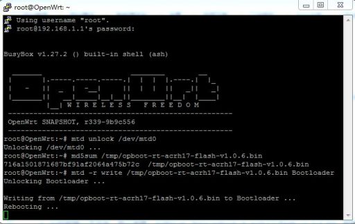 RT-ACRH17刷OpenWrt固件 4 RT-ACRH17刷OpenWrt固件-4