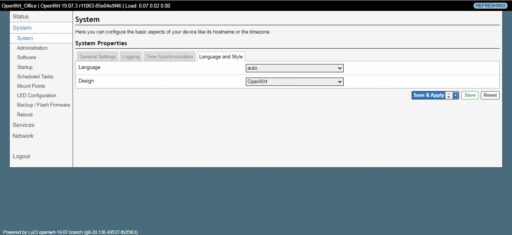 OpenWrt系统设定（1）- 系统语言、主题及时区设定-6