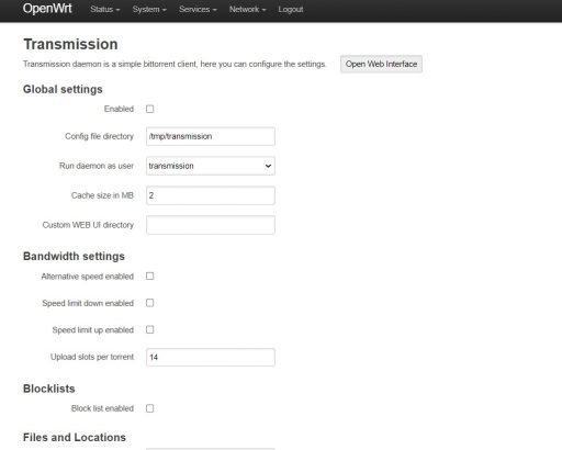 OpenWrt系统下的网络下载应用Transmission-1